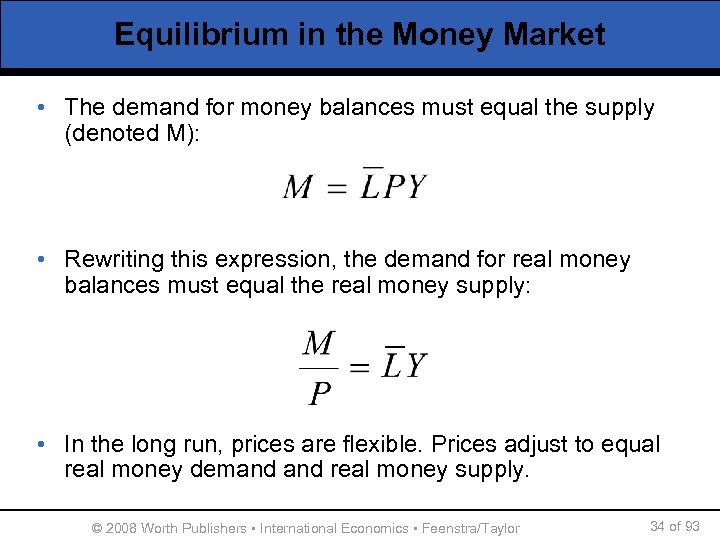 Real Money Balances In Economics