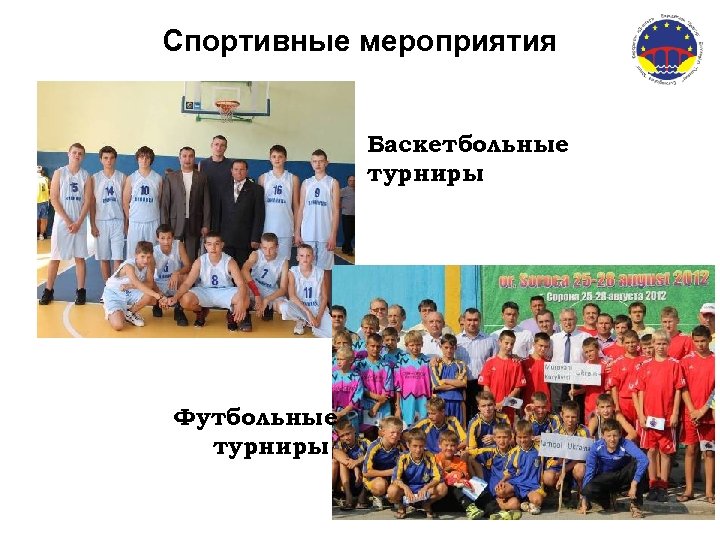 Спортивные мероприятия Баскетбольные турниры Футбольные турниры 