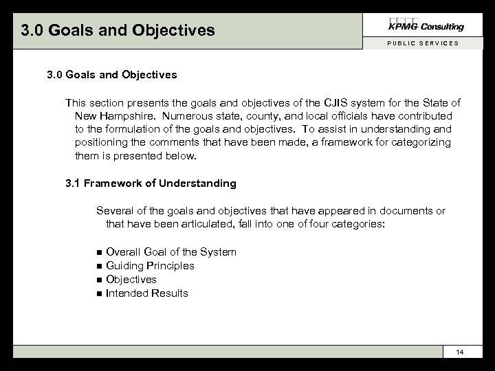 3. 0 Goals and Objectives PUBLIC SERVICES 3. 0 Goals and Objectives This section