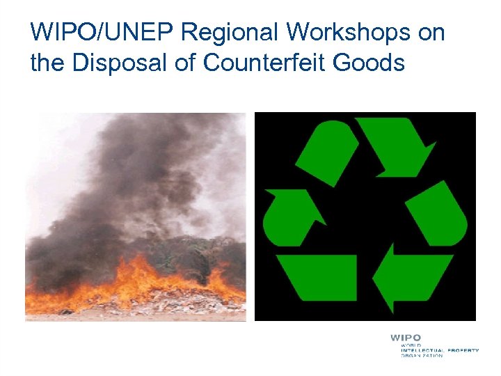 WIPO/UNEP Regional Workshops on the Disposal of Counterfeit Goods 