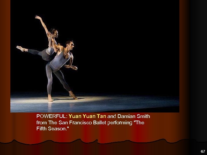 POWERFUL: Yuan Tan and Damian Smith from The San Francisco Ballet performing "The Fifth