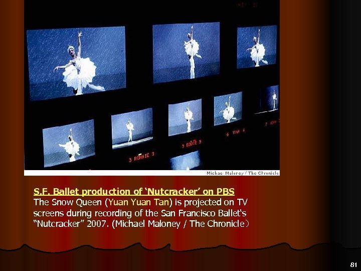 S. F. Ballet production of ‘Nutcracker’ on PBS The Snow Queen (Yuan Tan) is