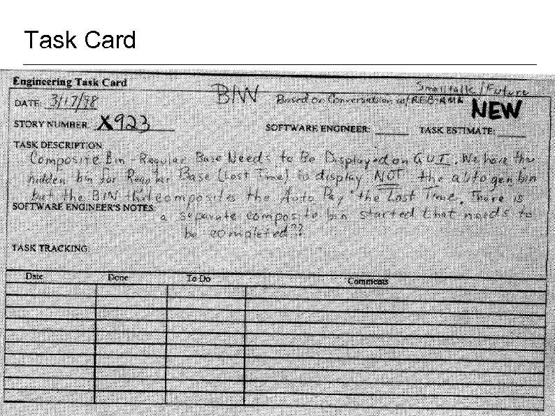 Task Card Fachgebiet Software Engineering University Übersicht © 16. 03. 2018 Albert Zündorf, Kassel