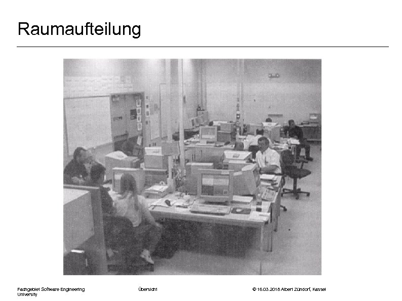 Raumaufteilung Fachgebiet Software Engineering University Übersicht © 16. 03. 2018 Albert Zündorf, Kassel 