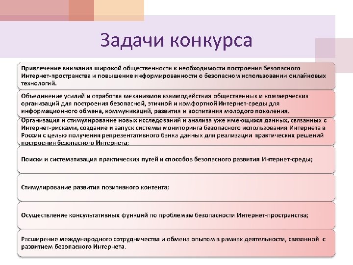 Задачи конкурса 