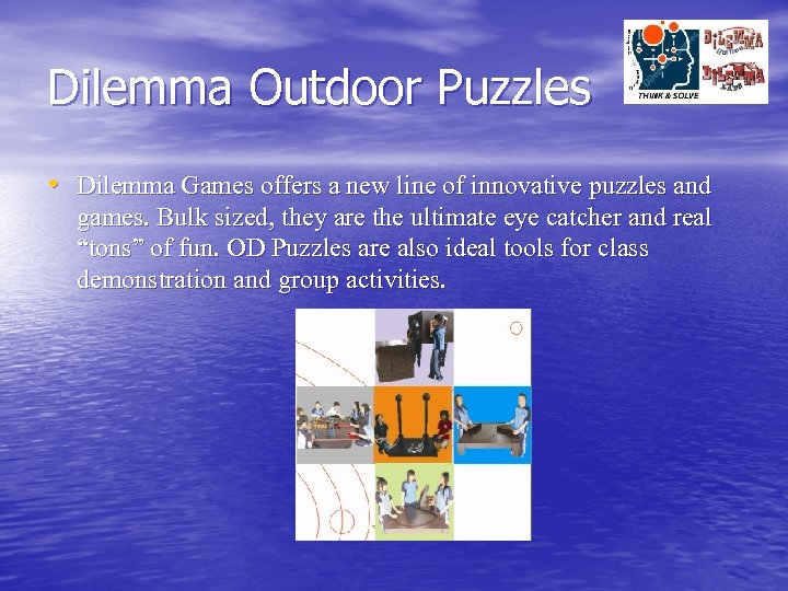 Dilemma Outdoor Puzzles • Dilemma Games offers a new line of innovative puzzles and