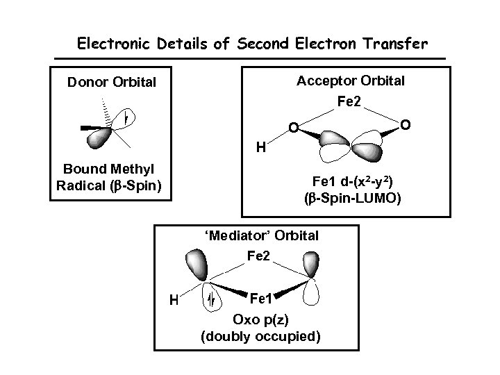 Electronic Details of Second Electron Transfer Donor Orbital Bound Methyl Radical (b-Spin) Acceptor Orbital