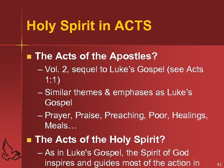 Holy Spirit in ACTS n The Acts of the Apostles? – Vol. 2, sequel