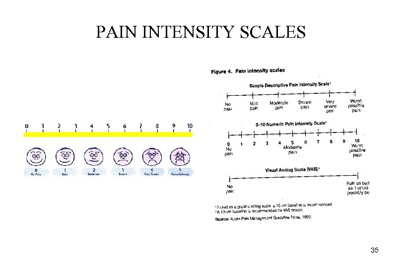 PAIN INTENSITY SCALES 35 