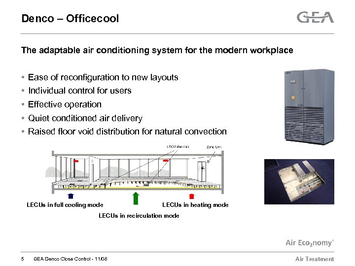 Denco – Officecool The adaptable air conditioning system for the modern workplace • •
