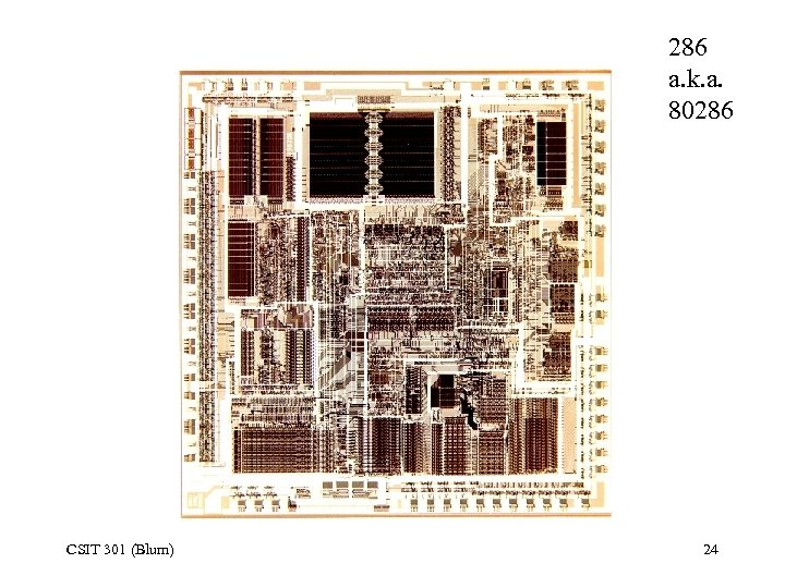 286 a. k. a. 80286 CSIT 301 (Blum) 24 