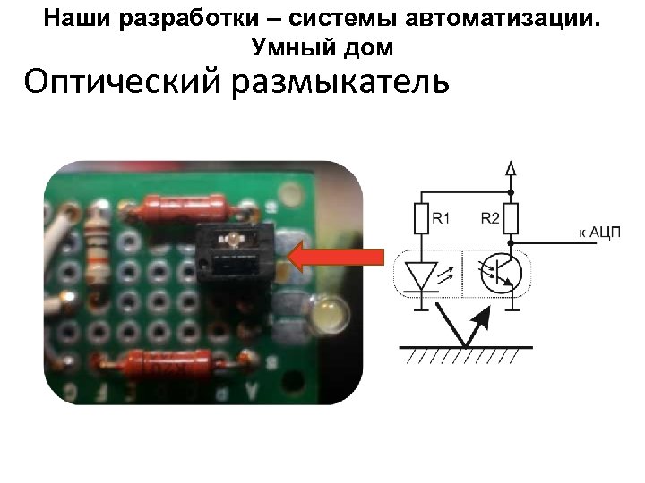 Наши разработки – системы автоматизации. Умный дом Оптический размыкатель 