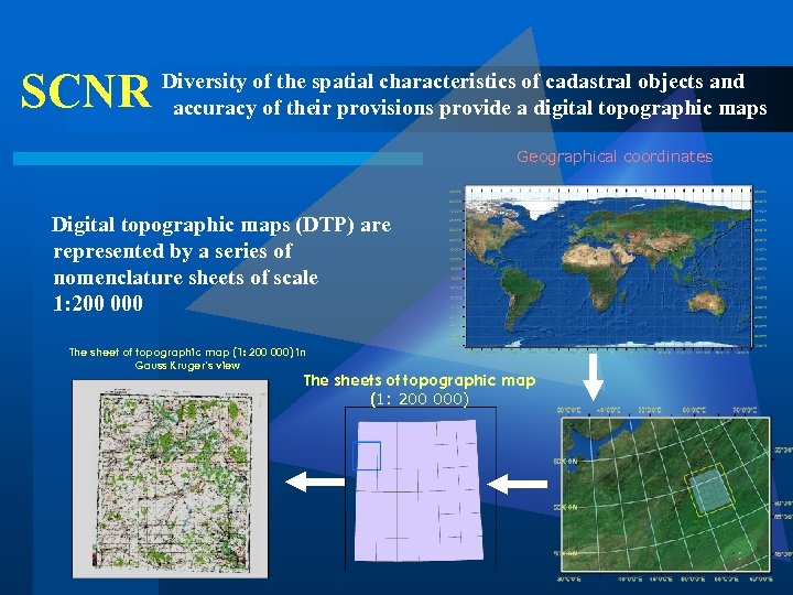 SCNR Diversity of the spatial characteristics of cadastral objects and accuracy of their provisions