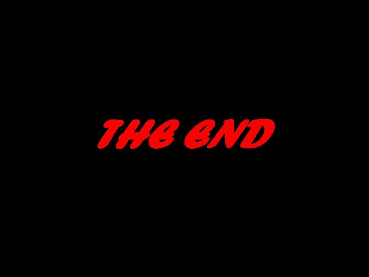 THE END 