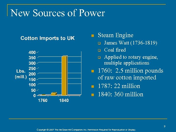 New Sources of Power n Steam Engine q q q n n n James
