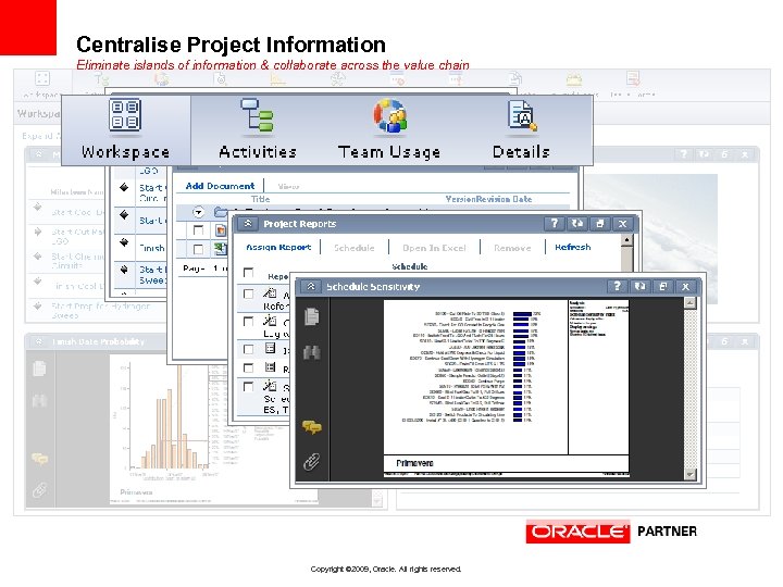 Centralise Project Information Eliminate islands of information & collaborate across the value chain Copyright