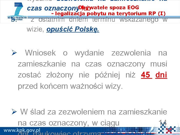 wydanie zezwolenia na zamieszkanie na Obywatele spoza EOG czas oznaczony lub b. - legalizacja