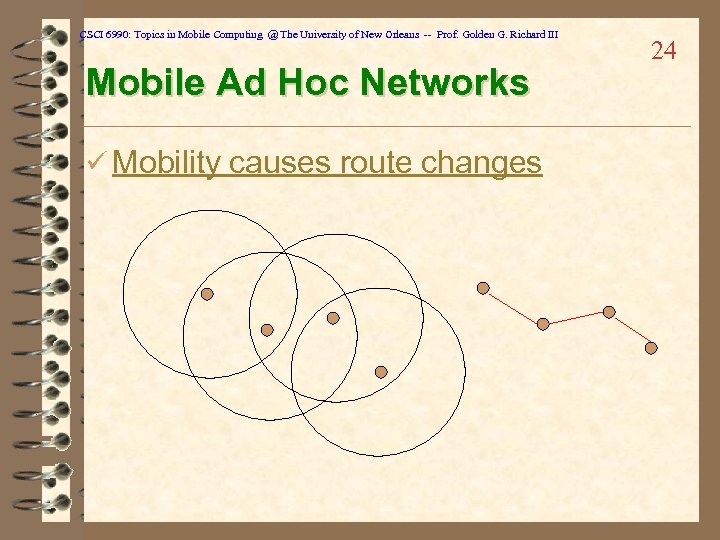 CSCI 6990: Topics in Mobile Computing @ The University of New Orleans -- Prof.