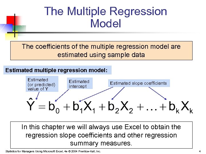 stepwise regression excel