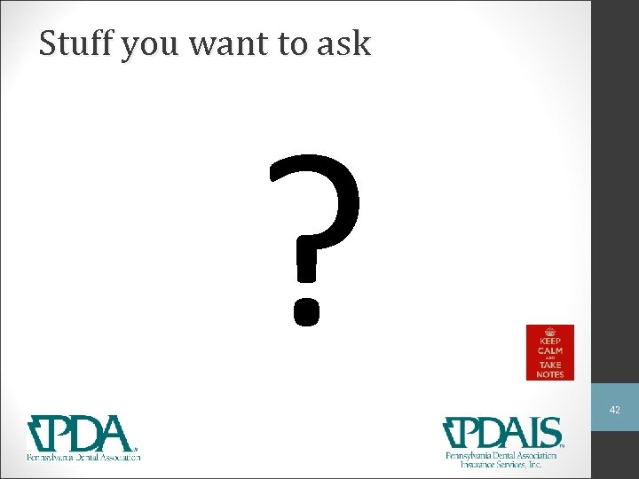 Stuff you want to ask ? 42 