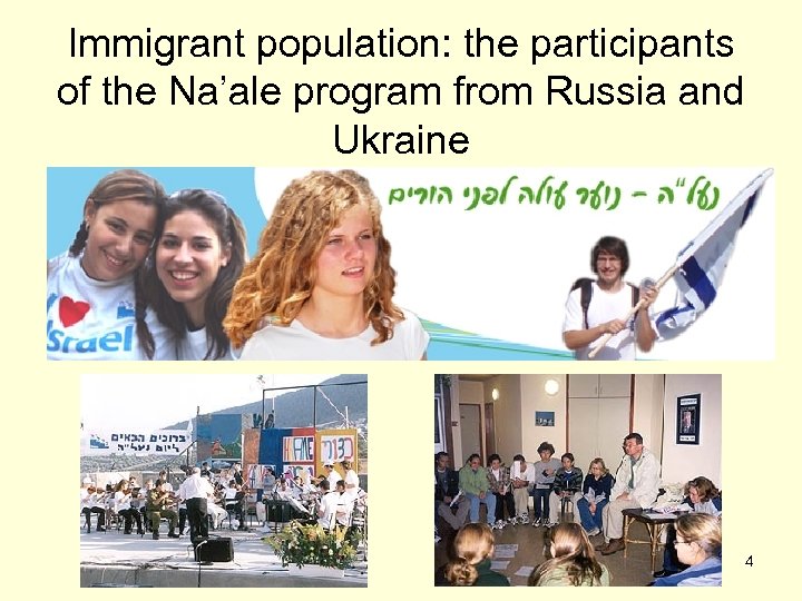 Immigrant population: the participants of the Na’ale program from Russia and Ukraine 4 