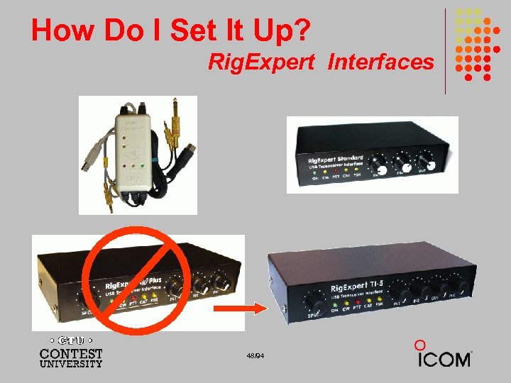 How Do I Set It Up? Rig. Expert Interfaces 48/94 