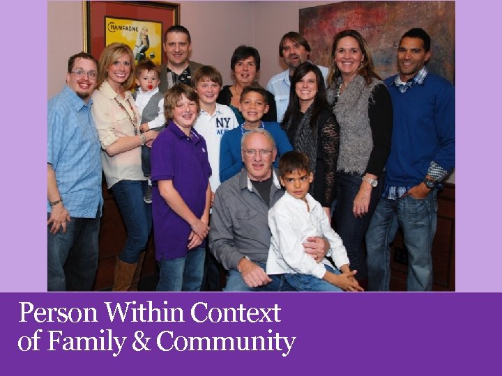 Person Within Context of Family & Community 
