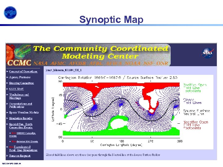 Synoptic Map SECCHI SPD 2003. 54 