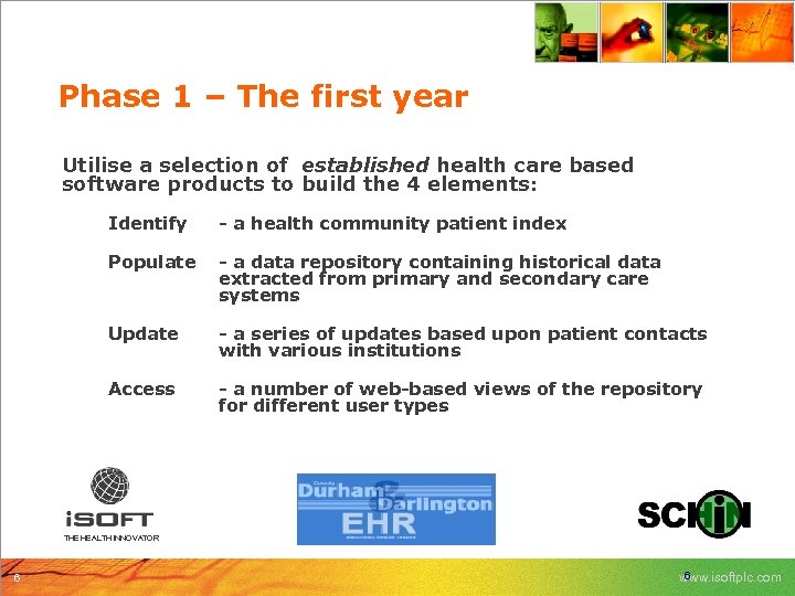 Phase 1 – The first year Utilise a selection of established health care based