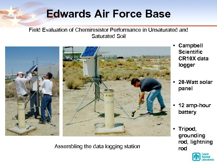 Edwards Air Force Base Field Evaluation of Chemiresistor Performance in Unsaturated and Saturated Soil