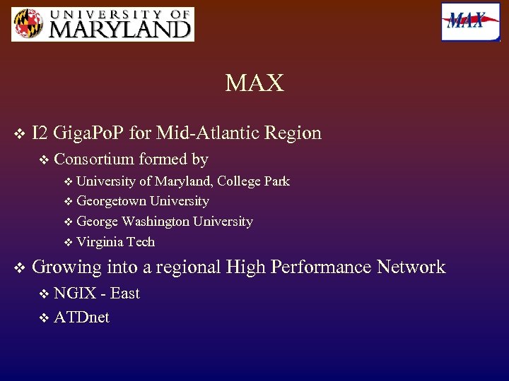 MAX v I 2 Giga. Po. P for Mid-Atlantic Region v Consortium formed by
