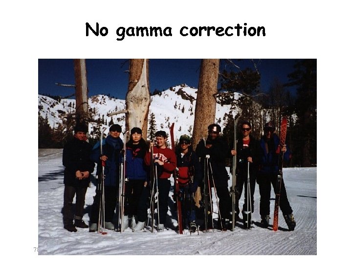 No gamma correction 782 