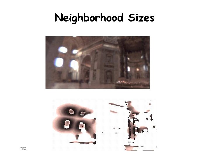 Neighborhood Sizes 782 