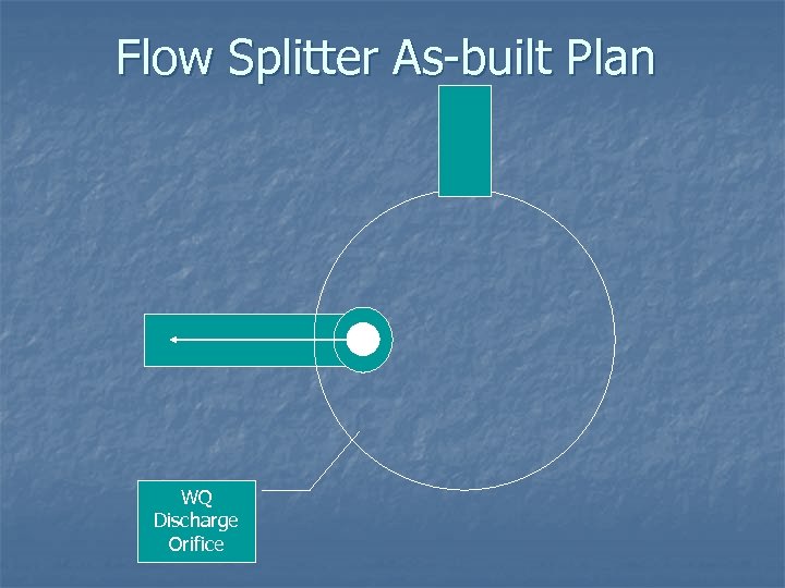 Flow Splitter As-built Plan WQ Discharge Orifice 