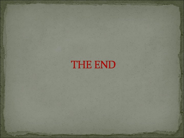 THE END 