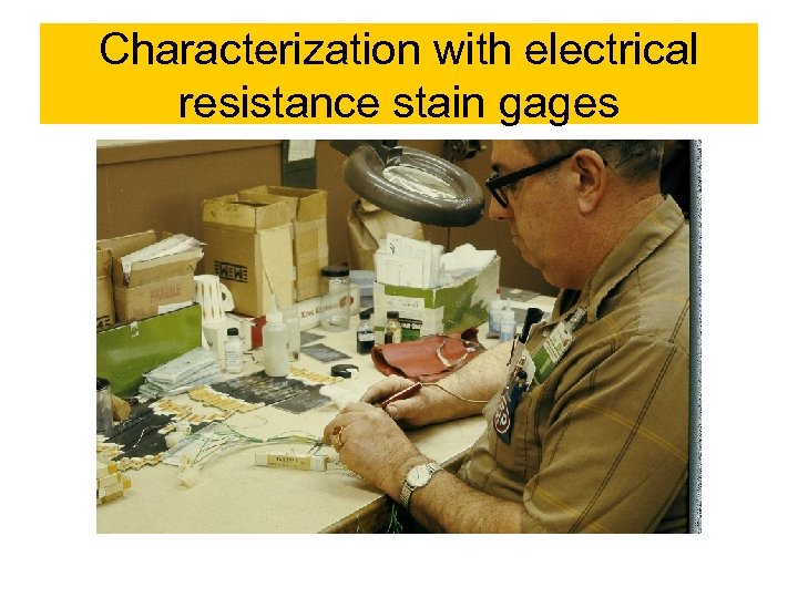 Characterization with electrical resistance stain gages 