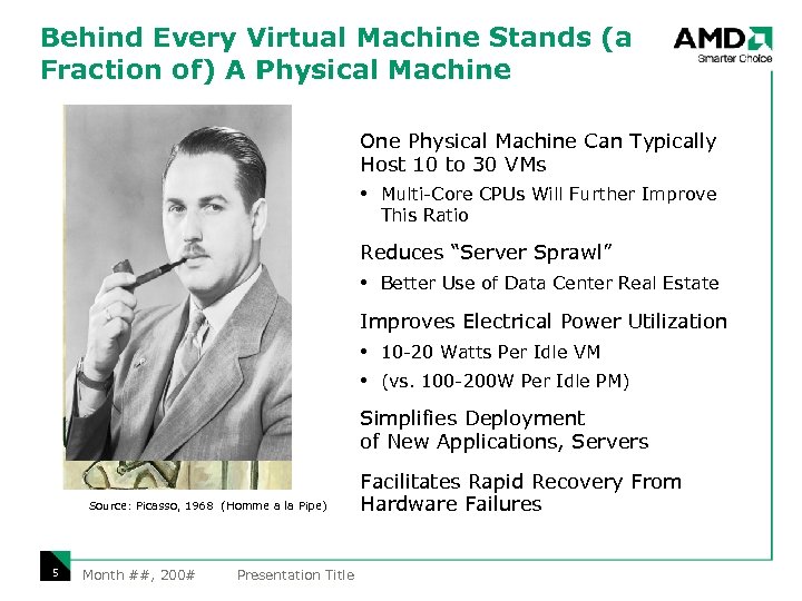 Behind Every Virtual Machine Stands (a Fraction of) A Physical Machine One Physical Machine