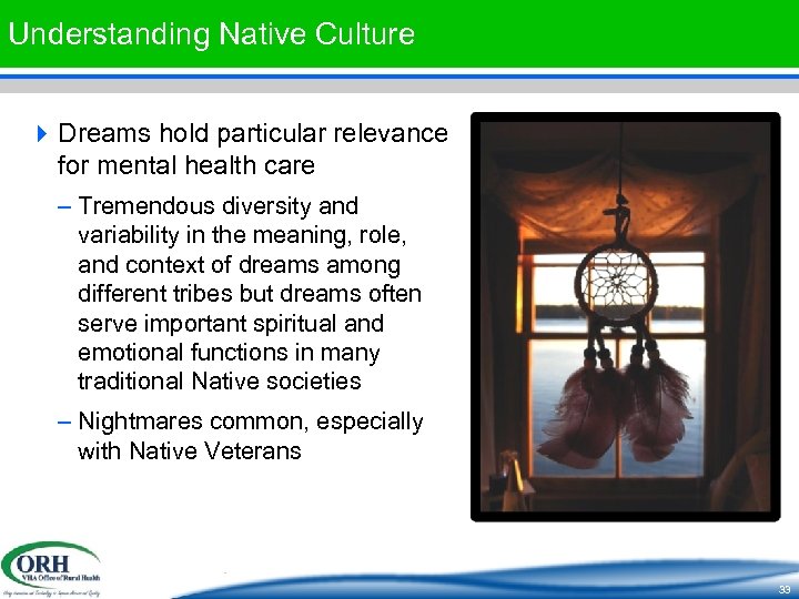 Understanding Native Culture 4 Dreams hold particular relevance for mental health care – Tremendous