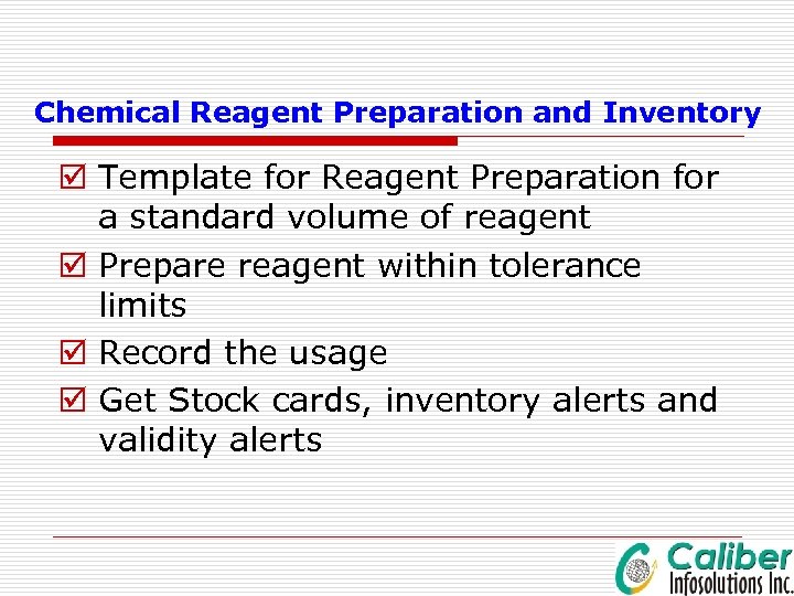 Chemical Reagent Preparation and Inventory þ Template for Reagent Preparation for a standard volume