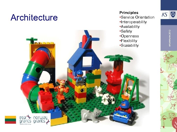 e. Kommune 2012 Architecture Principles • Service Orientation • Interoperability • Availability • Safety
