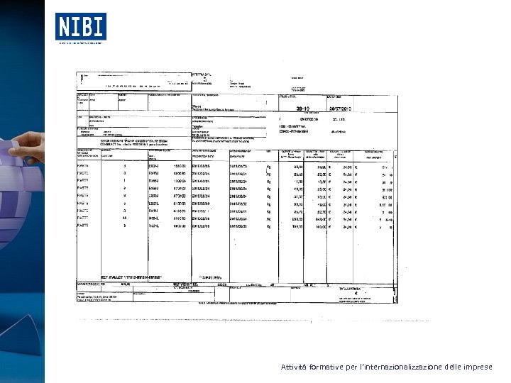 Attività formative per l’internazionalizzazione delle imprese 