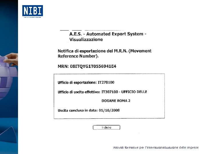  Attività formative per l’internazionalizzazione delle imprese 