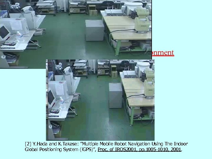 Previous Work Multi-robot navigation in　a static environment [2] Y. Hada and K. Takase: ”Multiple