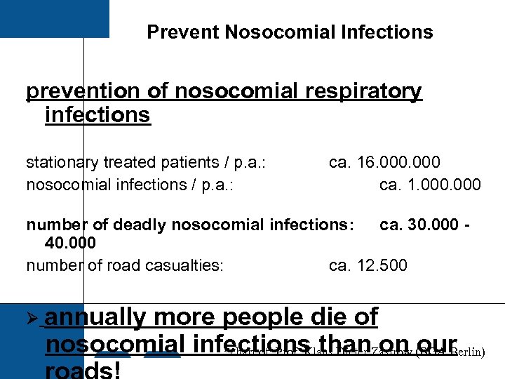 Prevent Nosocomial Infections prevention of nosocomial respiratory infections stationary treated patients / p. a.