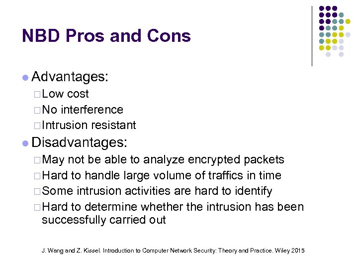 NBD Pros and Cons Advantages: ¨ Low cost ¨ No interference ¨ Intrusion resistant