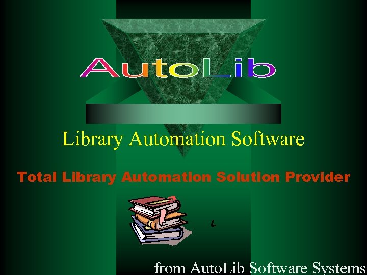 Library Automation Software Total Library Automation Solution Provider from Auto. Lib Software Systems 