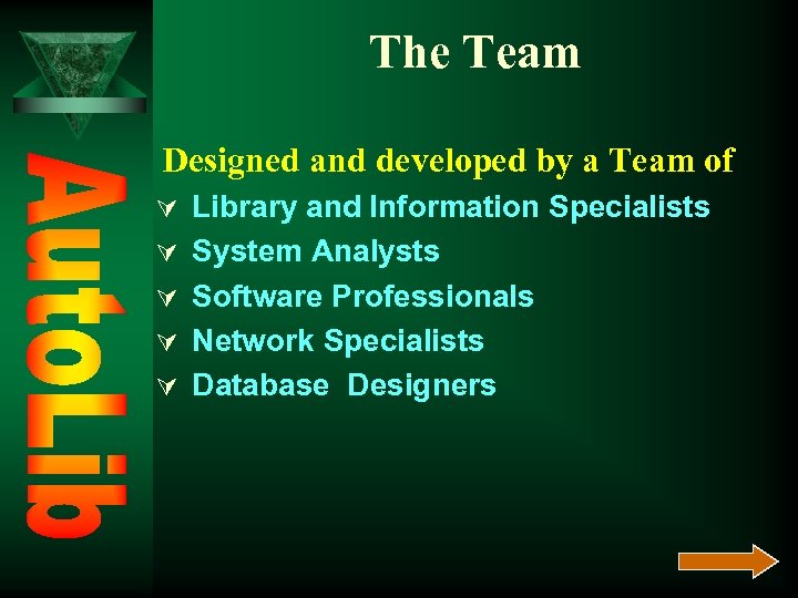 The Team Designed and developed by a Team of Ú Library and Information Specialists