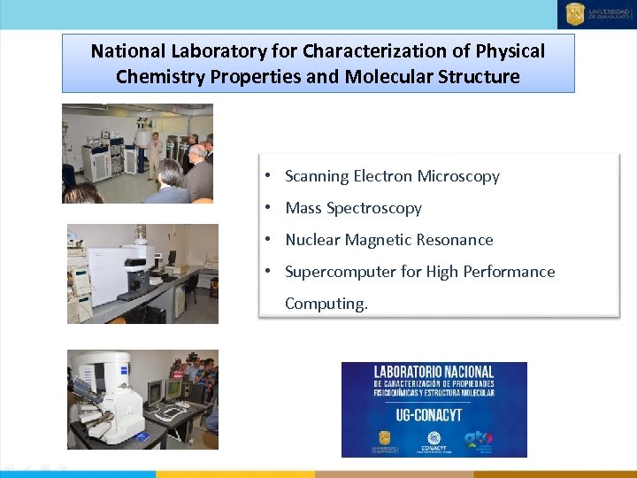 National Laboratory for Characterization of Physical Chemistry Properties and Molecular Structure • Scanning Electron