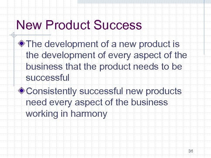 New Product Success The development of a new product is the development of every