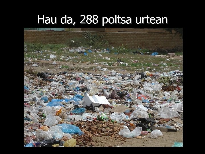 Hau da, 288 poltsa urtean 